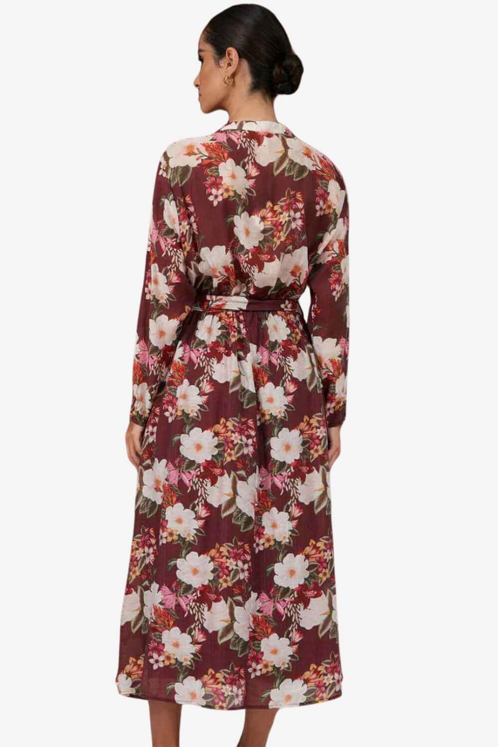 Adorne Becca Montilla Print Frill Dress