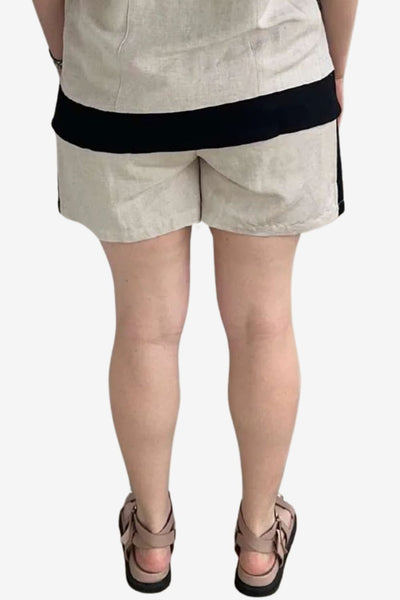 Worthier Voilet Linen Blend Shorts