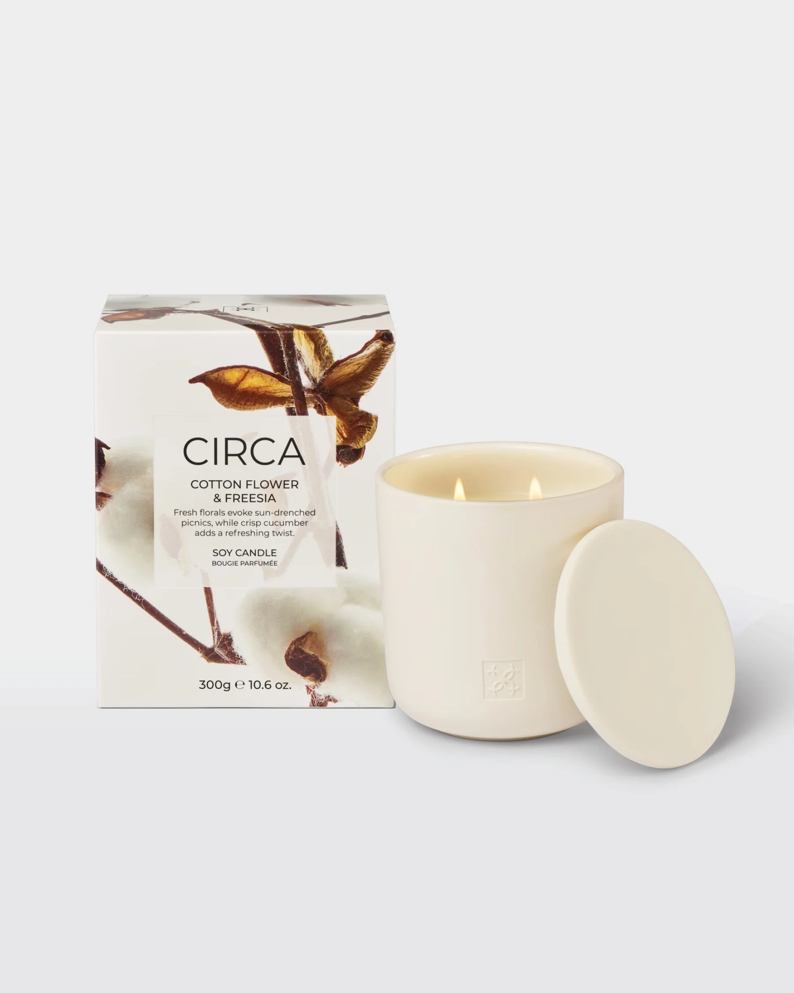 Circa Cotton Flower & Freesia Candle 300g
