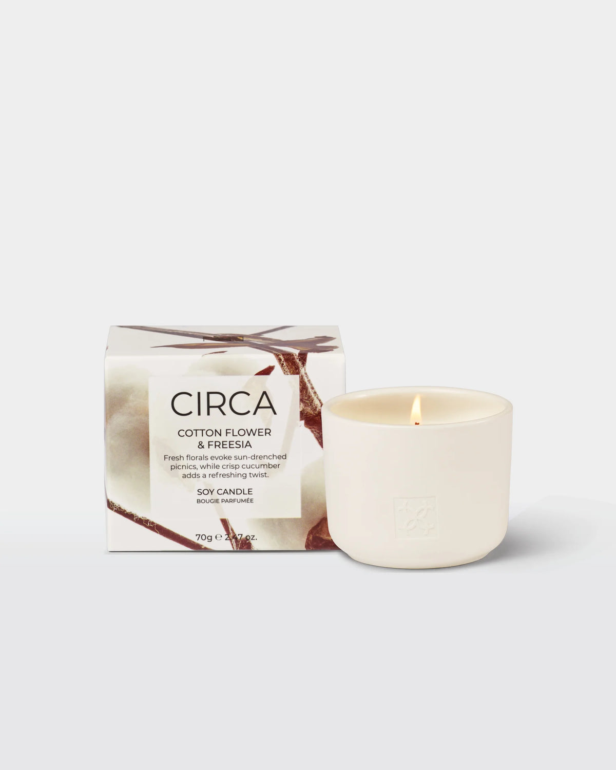 Circa Cotton Flower & Freesia Candle 70g