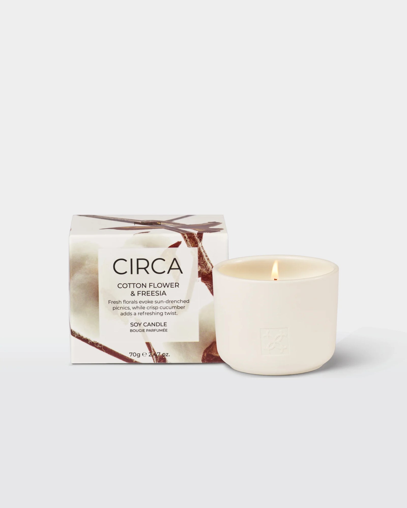 Circa Cotton Flower & Freesia Candle 70g