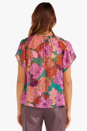 Mink Pink Zora Flutter Sleeve Blouse