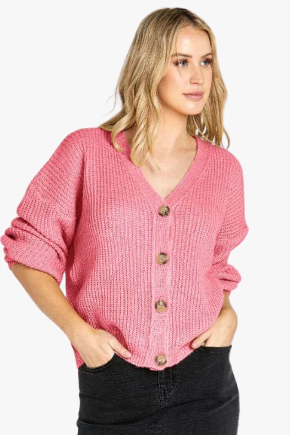 Sass Celine Button Thru Cardi
