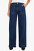 Ivy & Jack Feature Mid Rise Front Pocket Wide Leg Jean