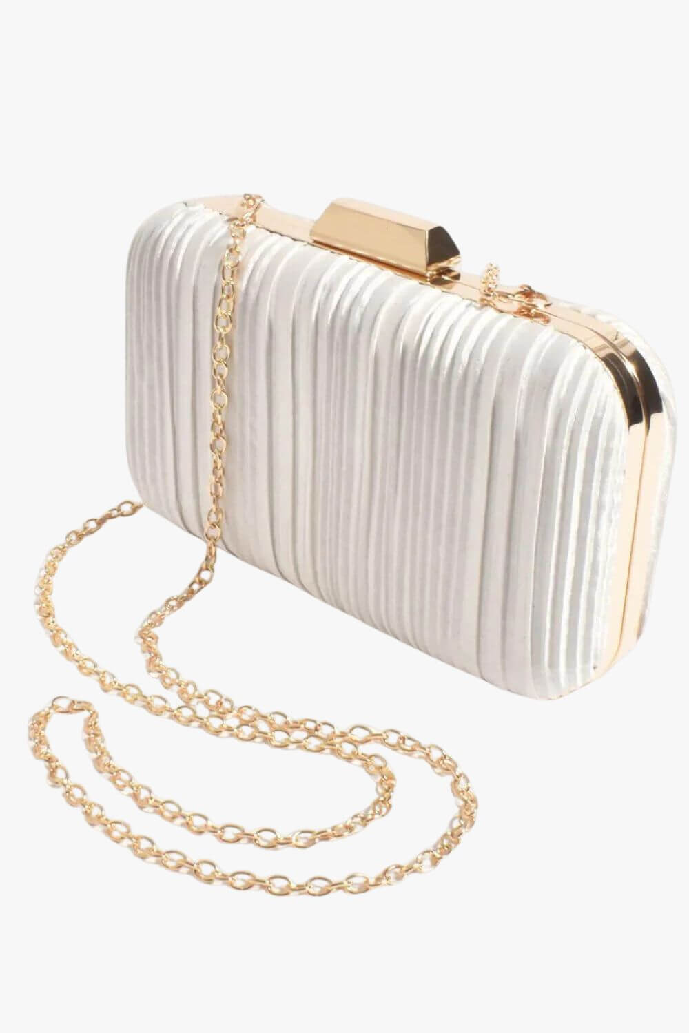 Adorne Portia Pleated Framed Event Clutch