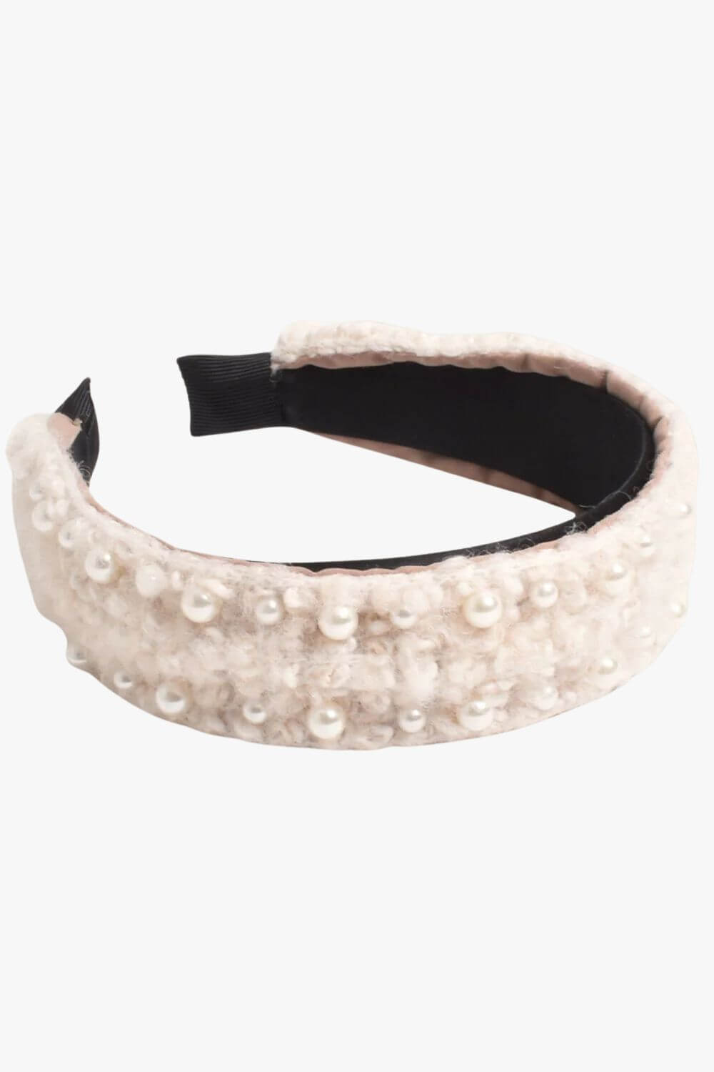 Adorne Pearl Detail Chenille Headband