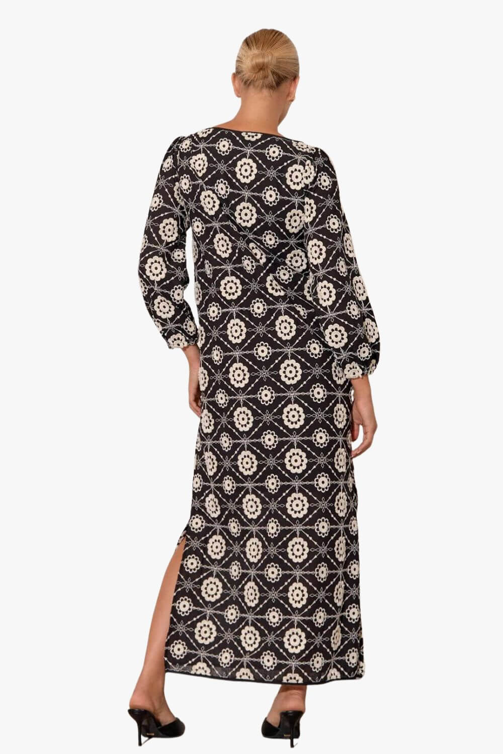 Adorne Harley Embroidered Floral Maxi Dress