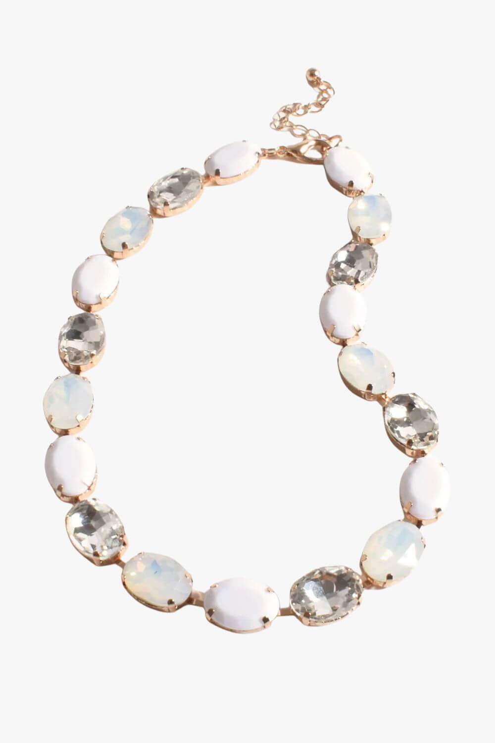 Adorne Stone & Glass Event Necklace