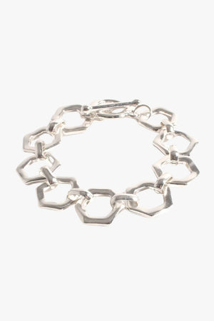 Adorne Chunky Geo Shapes Chain Bracelet