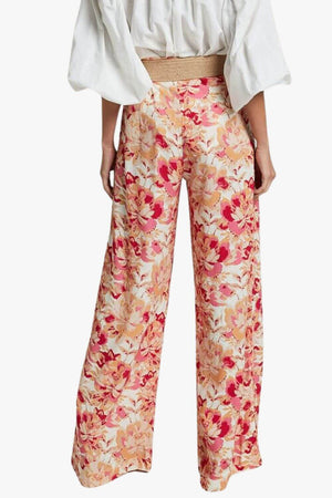 Amalie The Label Lorete Linen Blend High Rise Wide Leg Pants