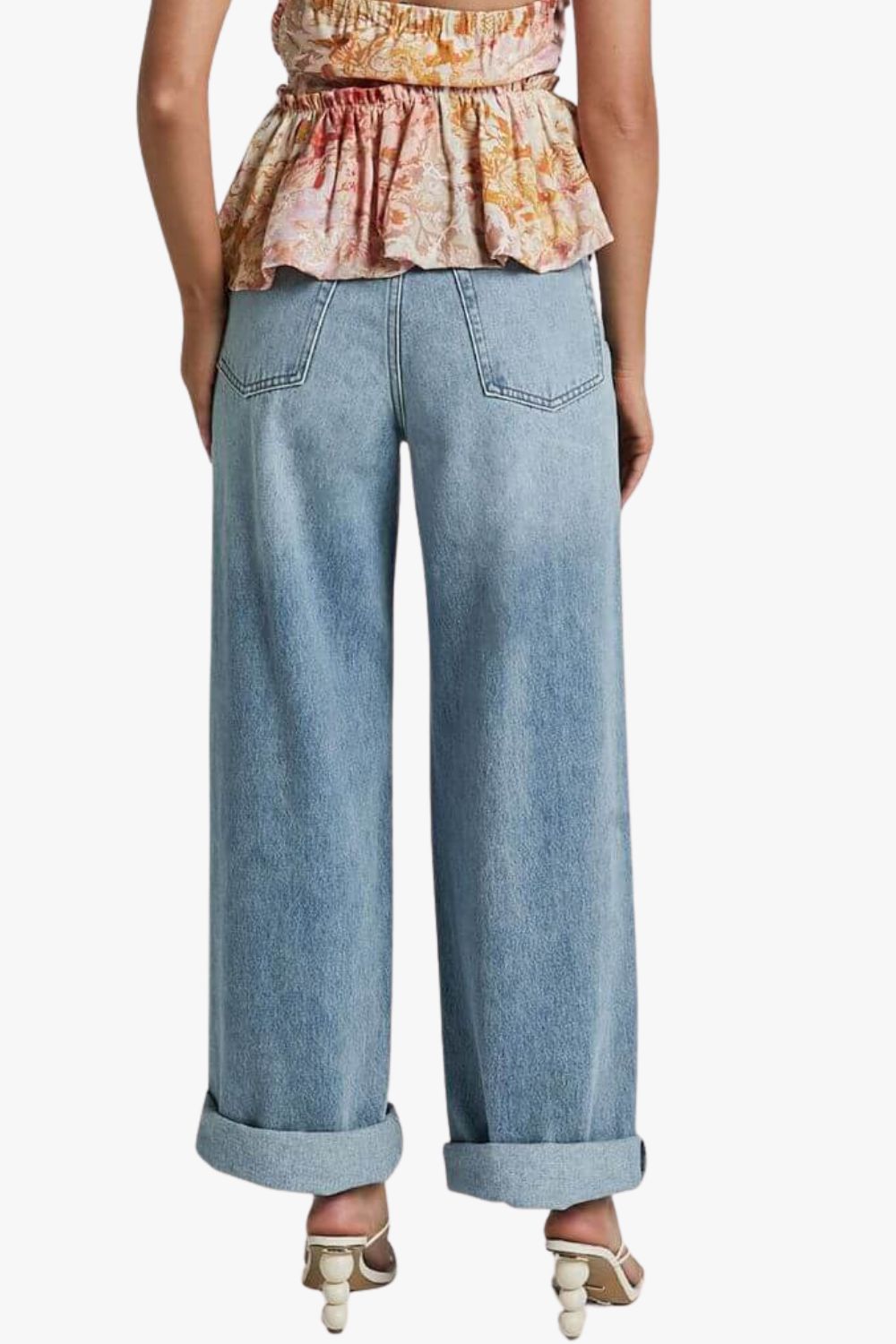 Amalie The Label Herrera Mid Rise Wide Leg Jeans