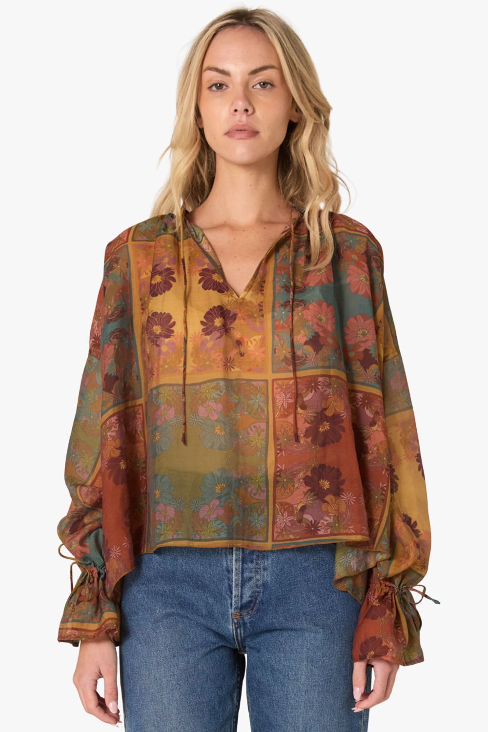 Fate + Becker Bohemian Nouveau Floral Top