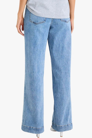 Zoey Blue High Rise Wide Leg Jean Blue 6