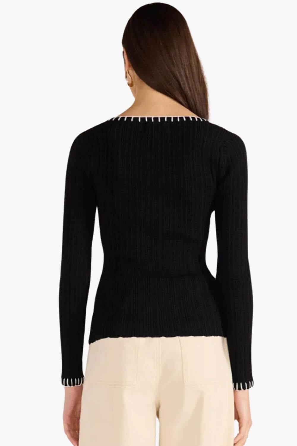 Mink Pink Sana Blanket Stitch Knit Top