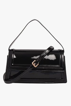 Adorne Ava High Shine Structured Bag