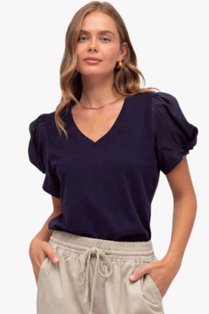 Label of Love Mary Twist Sleeve Top