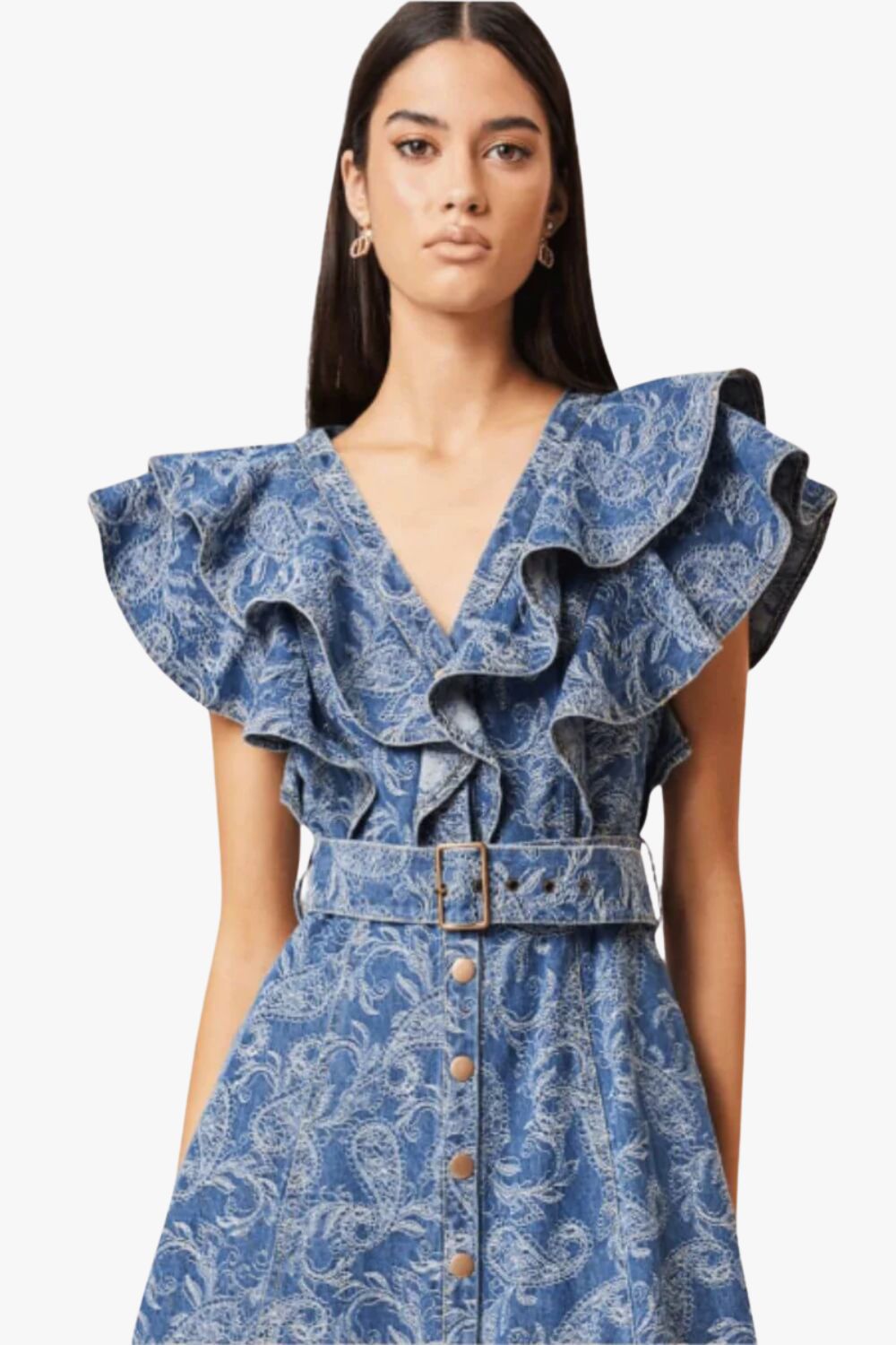 Elliatt Denver Frill Midi Dress