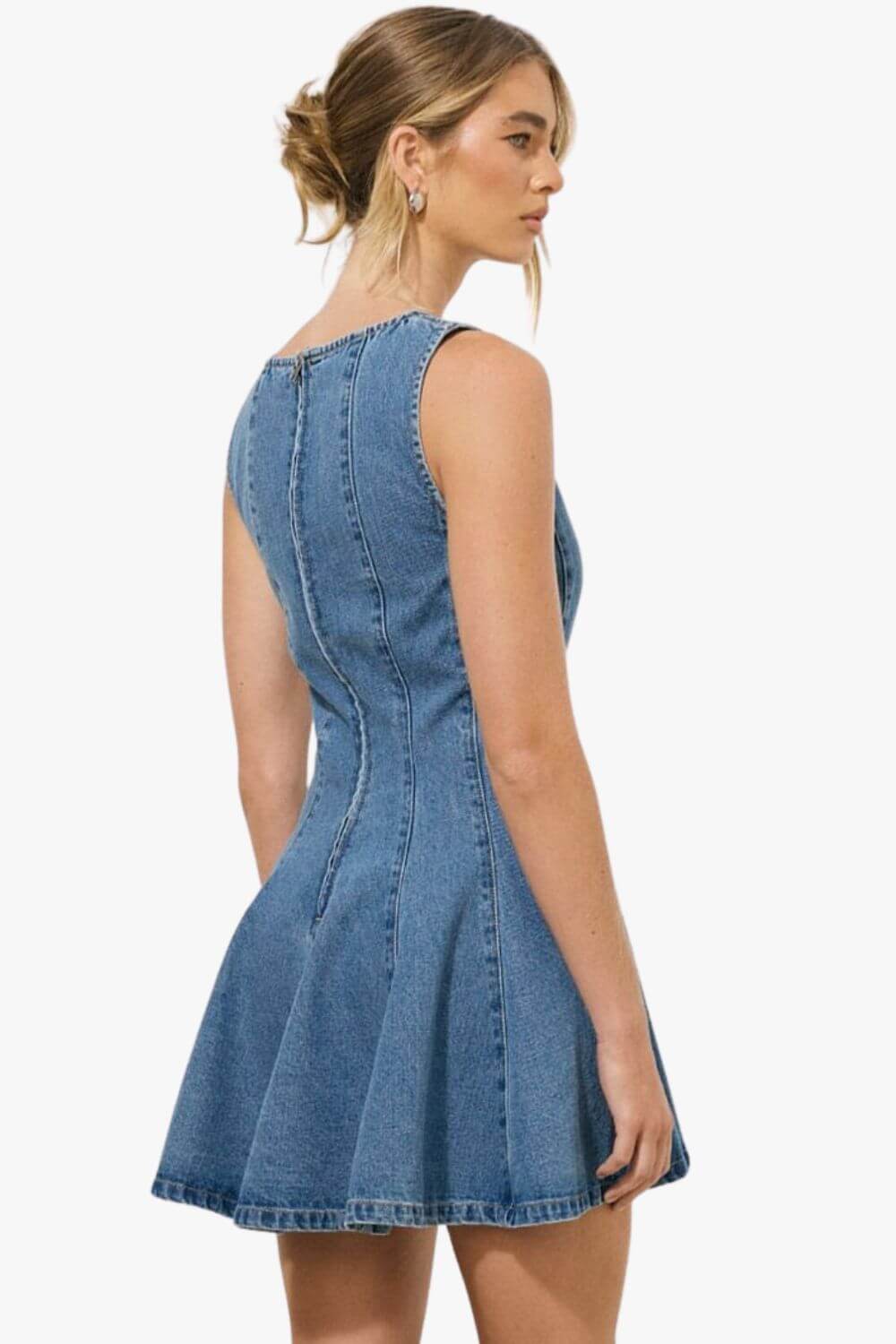 Mon Renn Norada Denim Mini Dress