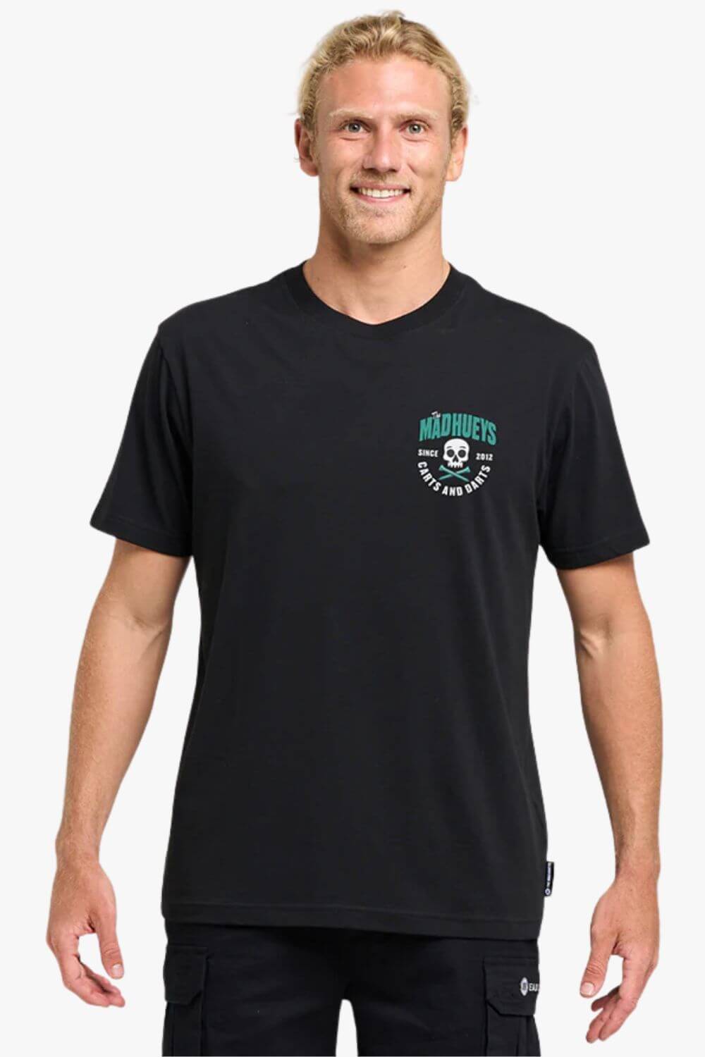 The Mad Hueys Carts and Darts Tee