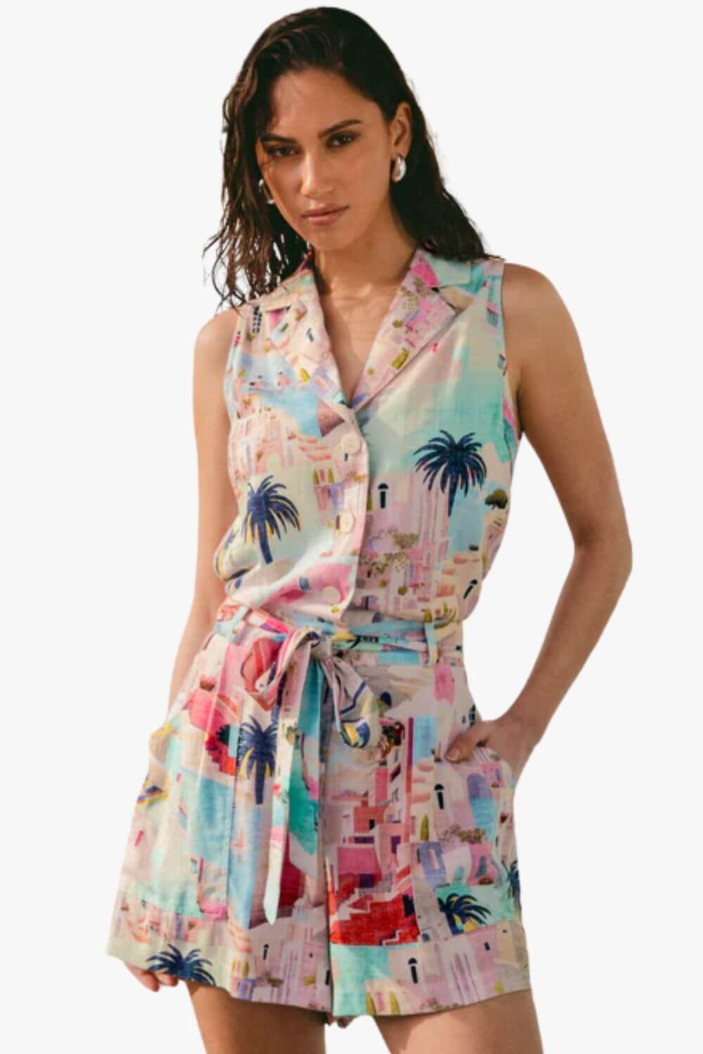 Sunny Santorini Playsuit