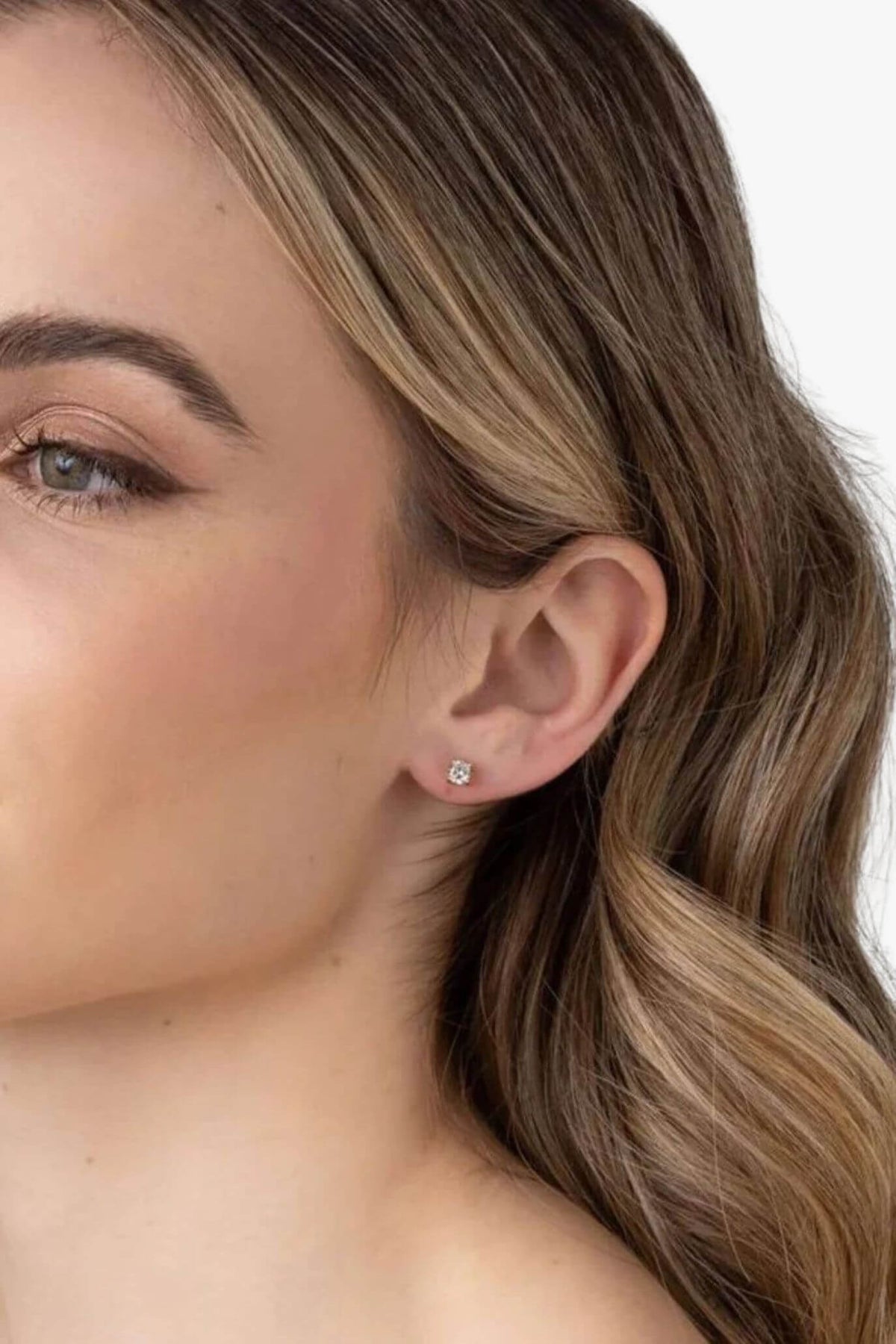 Liberte Sylvie CZ Stud Earring