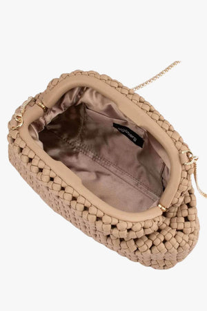 Olga Berg Everly Hand Woven Clutch