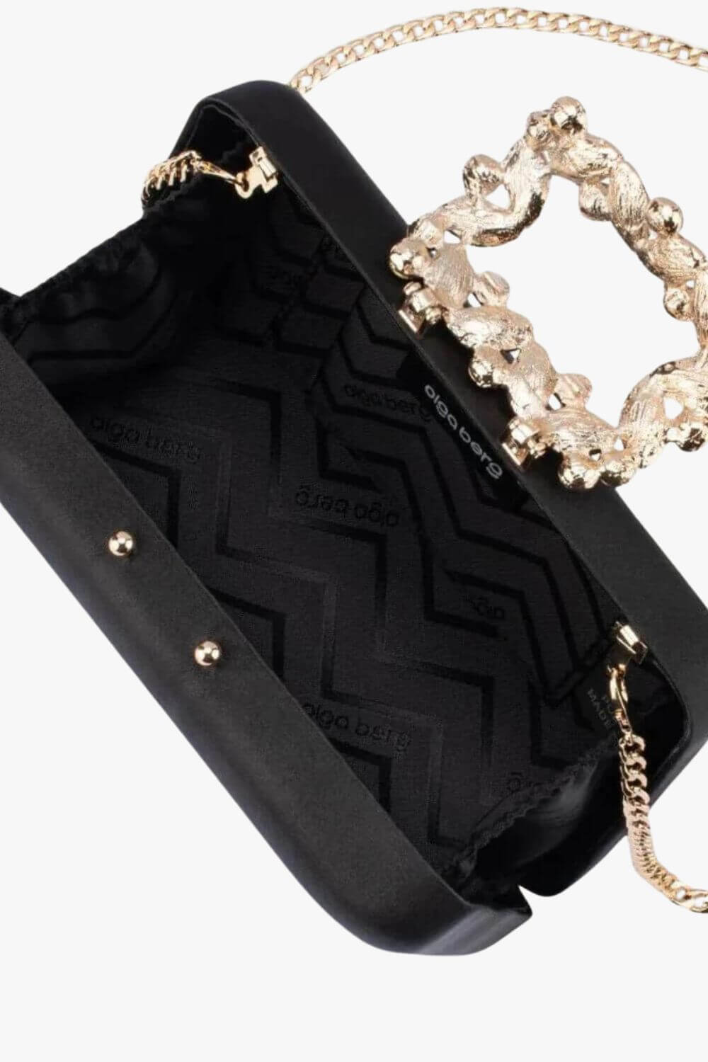 Olga Berg Margalit Crystal Lock Clutch