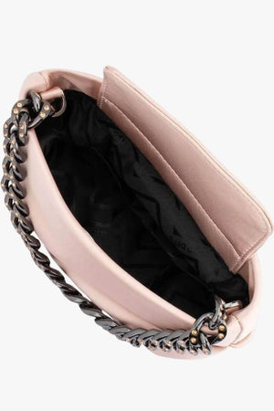 Olga Berg Jules Satin & Crystal Pouch