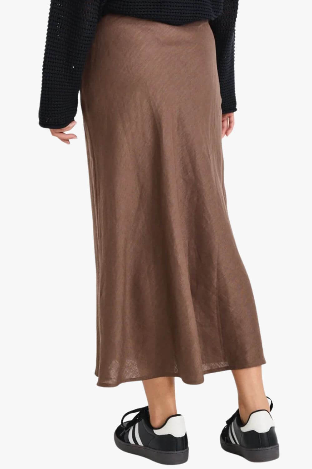 Bliss Linen Bias Midi Skirt
