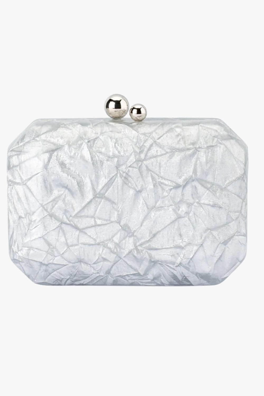 Olga Berg Mateo Mettalic Clutch