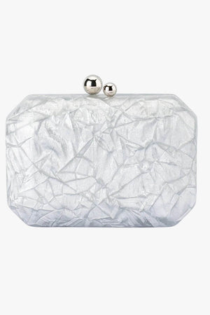 Olga Berg Mateo Mettalic Clutch