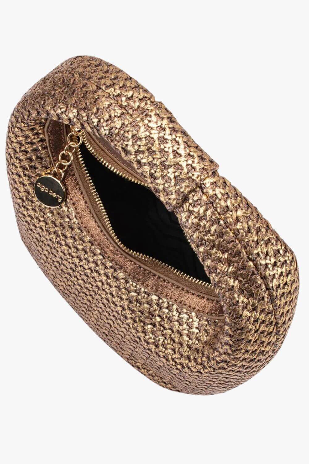 Olga Berg Eden Woven Hobo Bag