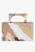 Olga Berg Fleur Acrylic Top Handle Bag