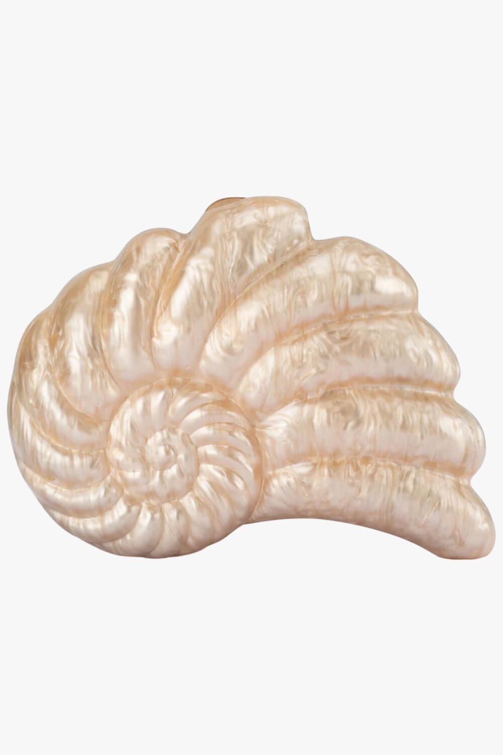 Olga Berg Indi Acrylic Shell Clutch