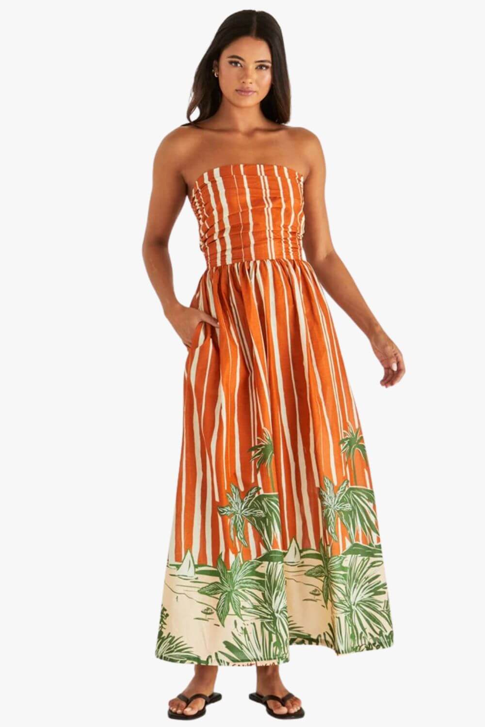 Sass Mina Strapless Dress