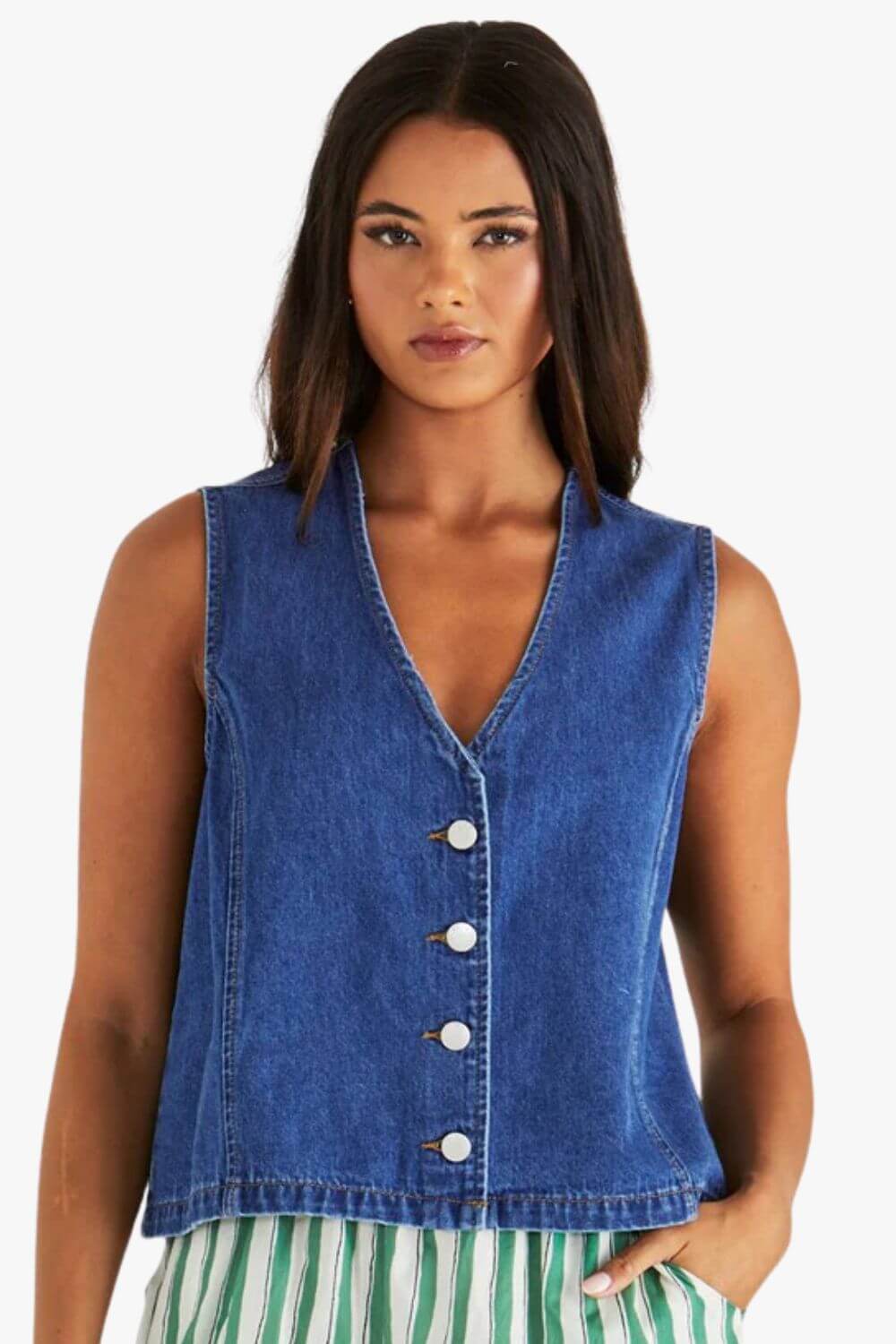 Sass Sabine Denim Vest