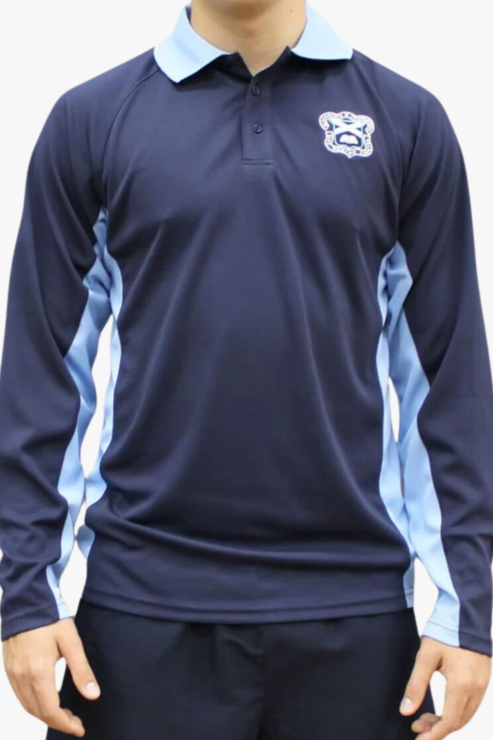 BTC Mens Long Sleeve Sports Polo