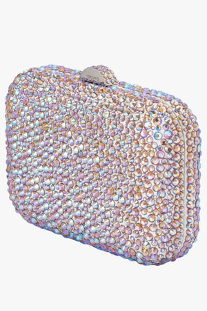 Olga Berg Casey Hotfix Encrusted Clutch