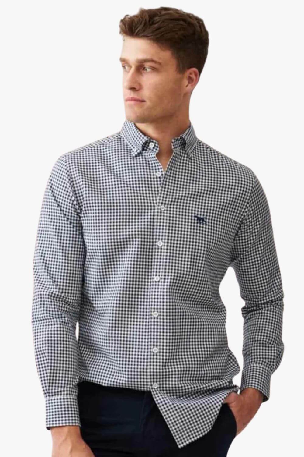 Rodd & Gunn Mens Gunn Check Oxford Sports Fit Shirt