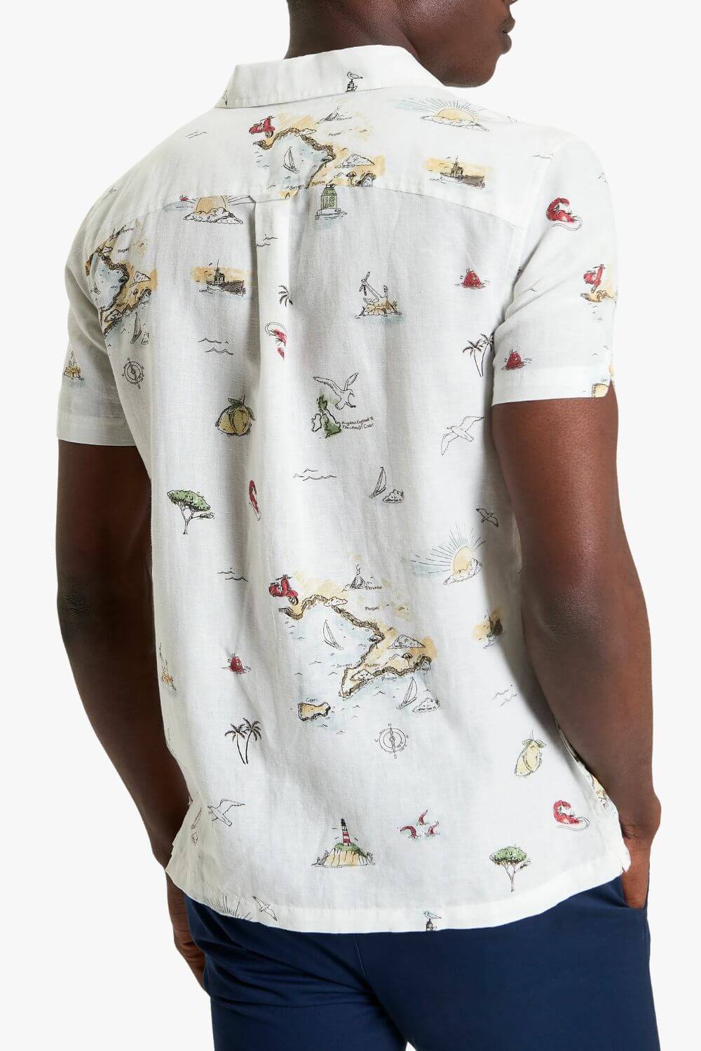 Ben Sherman Brighton To Amalfi Print S/S Shirt