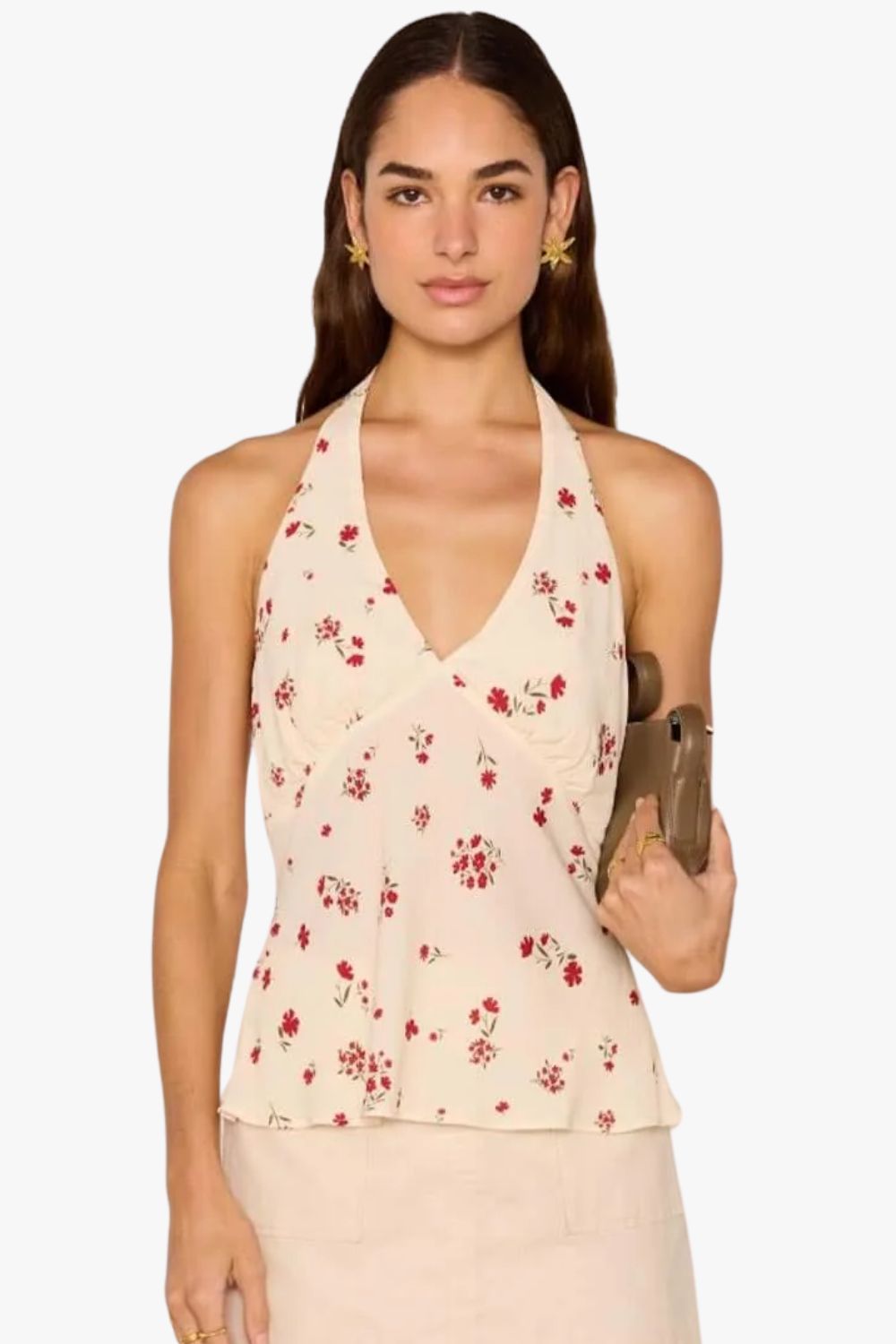 Mink Pink Clemence Halter Bias Top