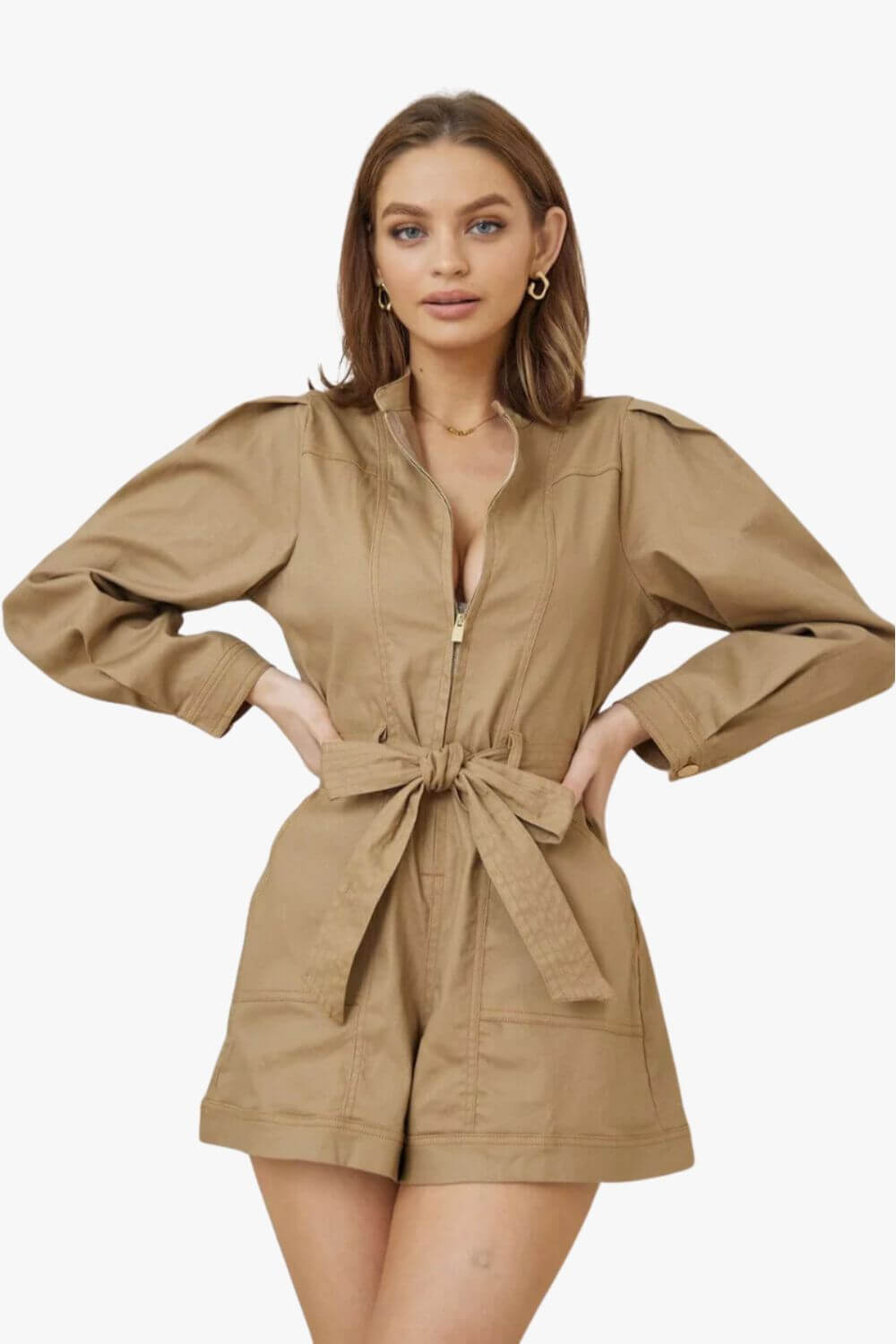 Wilhelmina Long Sleeve Playsuit