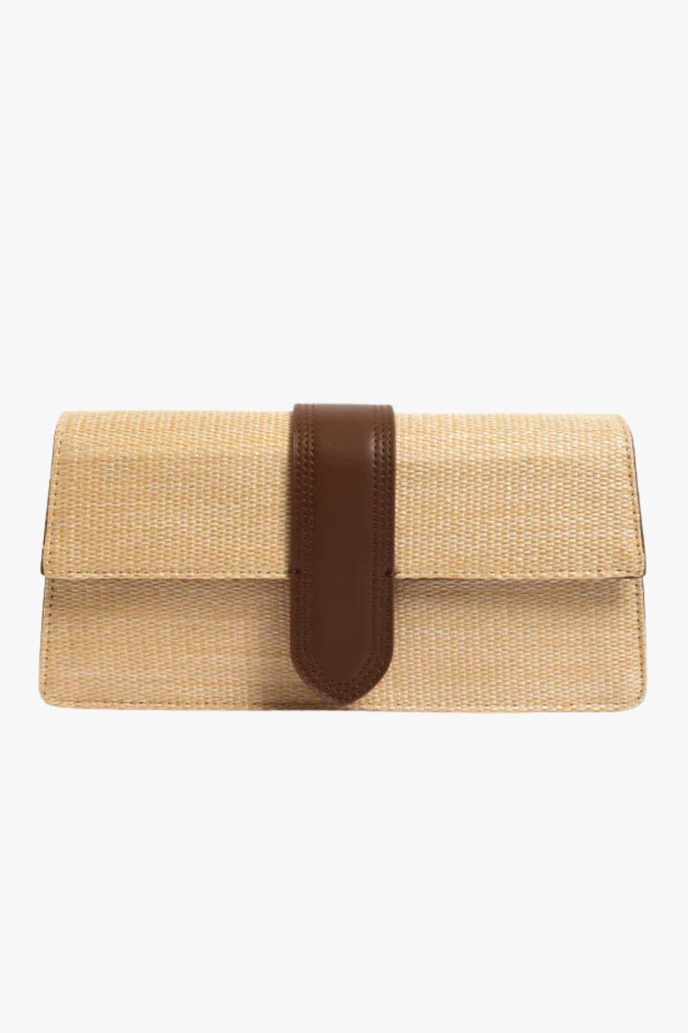 Adorne Woven Fold Over Small Bag