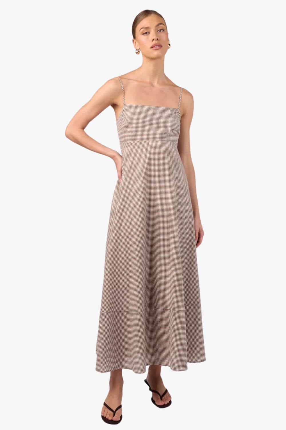 MVN Gingham Maxi Dress