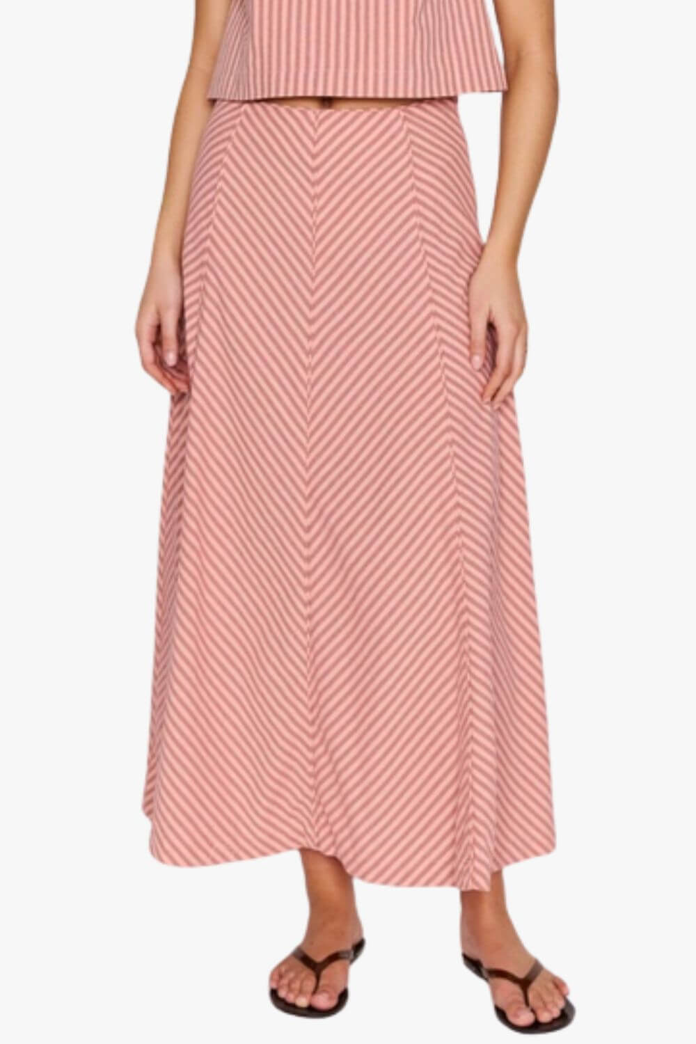 Mink Pink Paloma Panelled Maxi Skirt