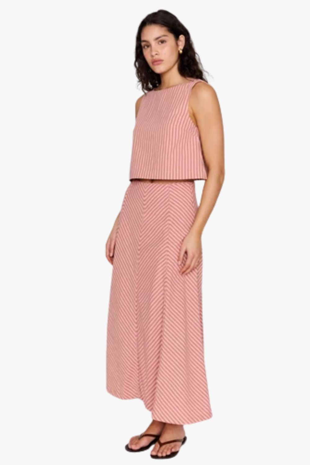 Mink Pink Paloma Panelled Maxi Skirt