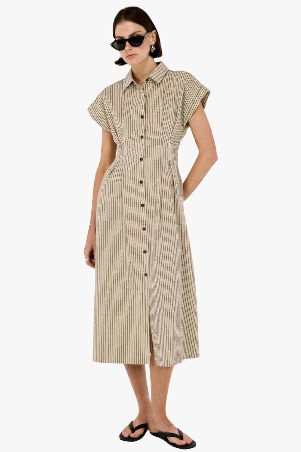 Shop Lable Staple The Lable Hadley Midi Shirtdress - Titley's Department Store