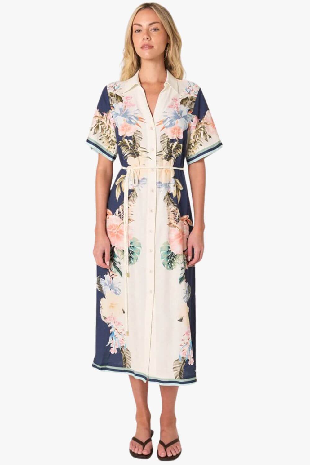 Fate + Becker Solara Print Shirt Dress