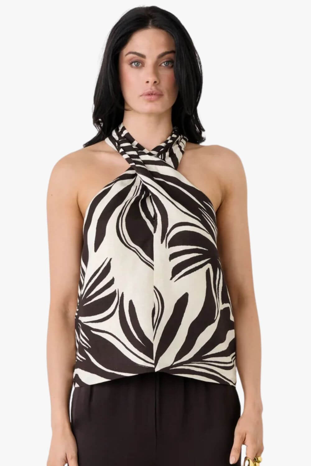 Esmaee Argyle Halter Top