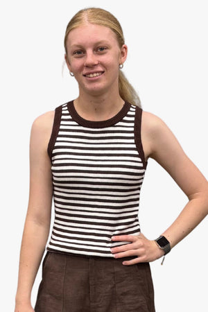 Little Lies Stripe Ria Top